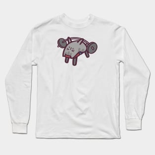 Cute Cat Bench Press Long Sleeve T-Shirt